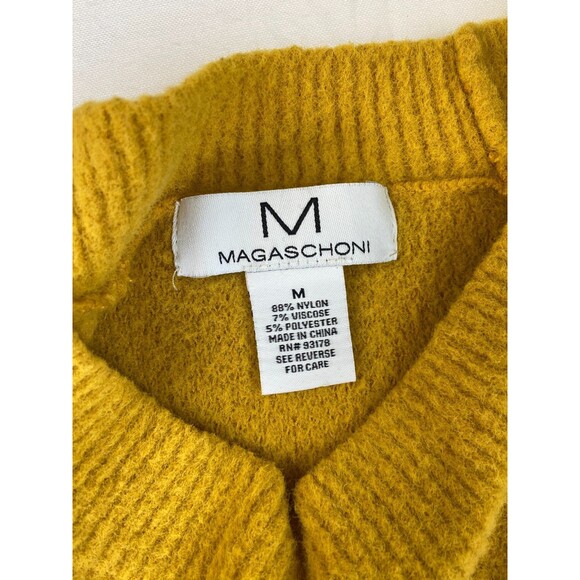 Magaschoni Women’s Size Medium Mustard Yellow Cozy Soft Stretchy Autumn Fall - Picture 3 of 7